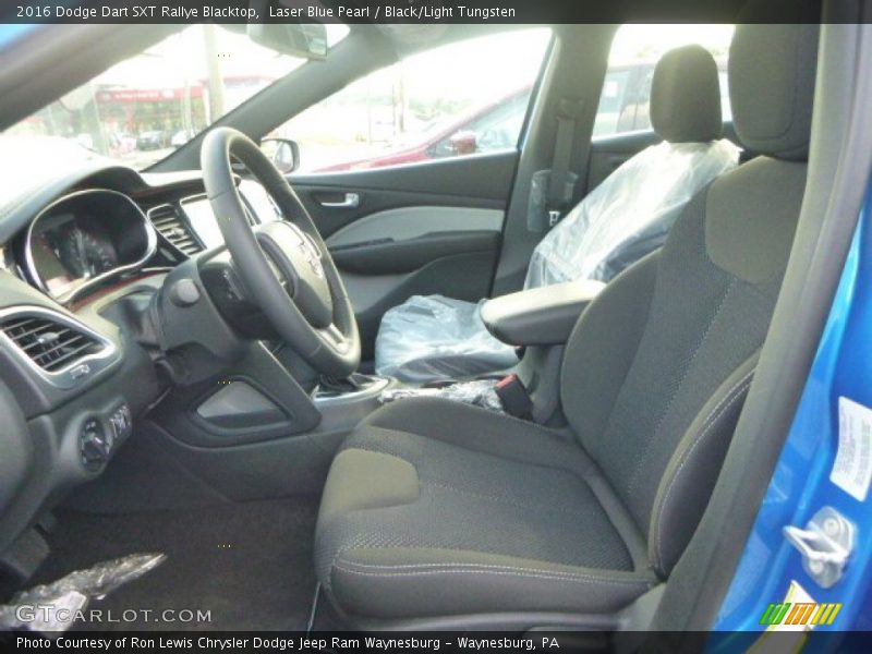 Laser Blue Pearl / Black/Light Tungsten 2016 Dodge Dart SXT Rallye Blacktop