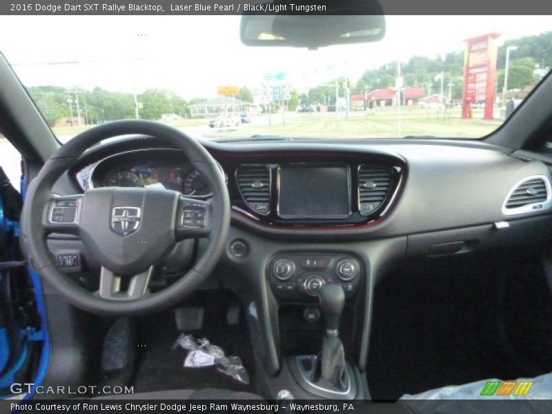 Laser Blue Pearl / Black/Light Tungsten 2016 Dodge Dart SXT Rallye Blacktop