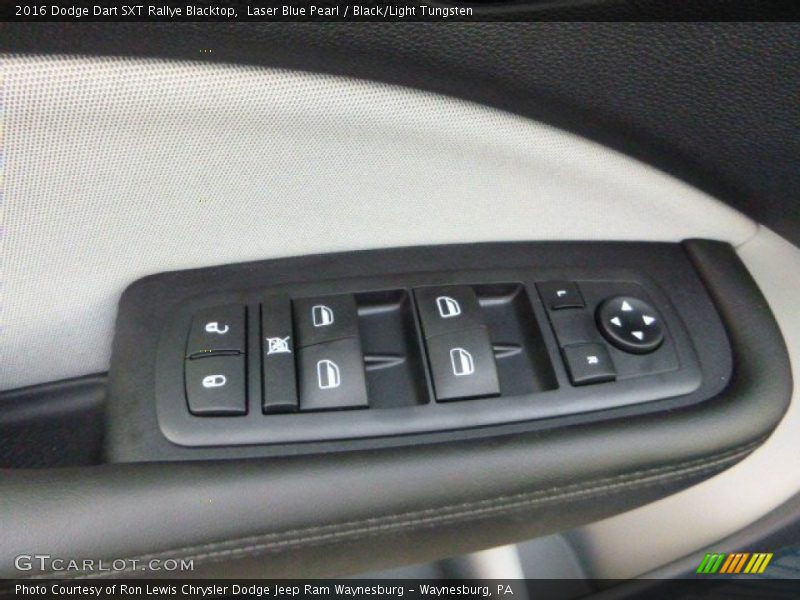 Laser Blue Pearl / Black/Light Tungsten 2016 Dodge Dart SXT Rallye Blacktop