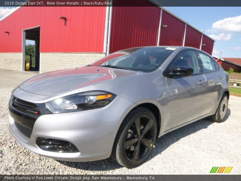 Billet Silver Metallic / Black/Ruby Red 2016 Dodge Dart SXT