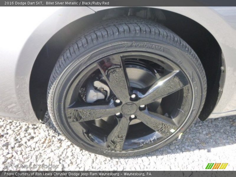 Billet Silver Metallic / Black/Ruby Red 2016 Dodge Dart SXT
