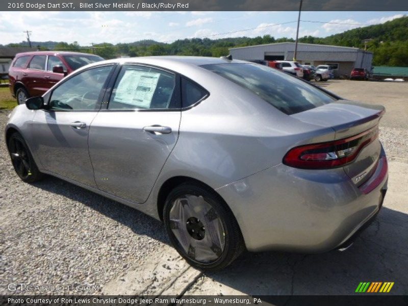 Billet Silver Metallic / Black/Ruby Red 2016 Dodge Dart SXT