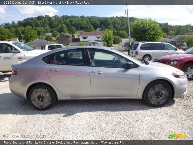 Billet Silver Metallic / Black/Ruby Red 2016 Dodge Dart SXT