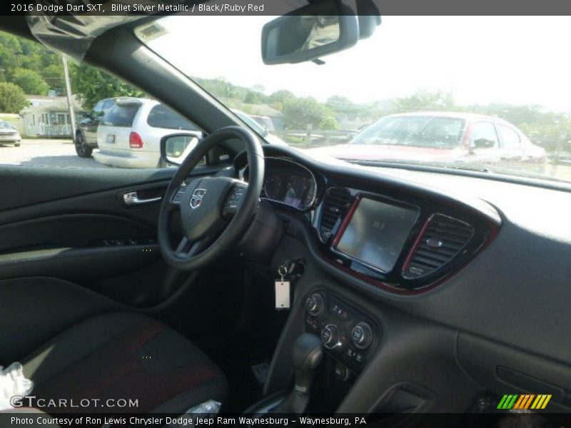 Billet Silver Metallic / Black/Ruby Red 2016 Dodge Dart SXT