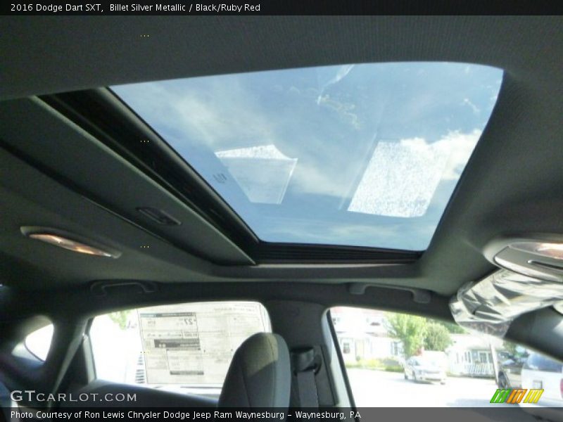 Billet Silver Metallic / Black/Ruby Red 2016 Dodge Dart SXT