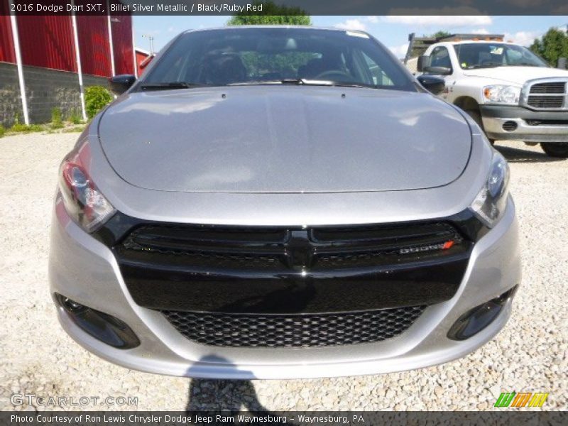 Billet Silver Metallic / Black/Ruby Red 2016 Dodge Dart SXT