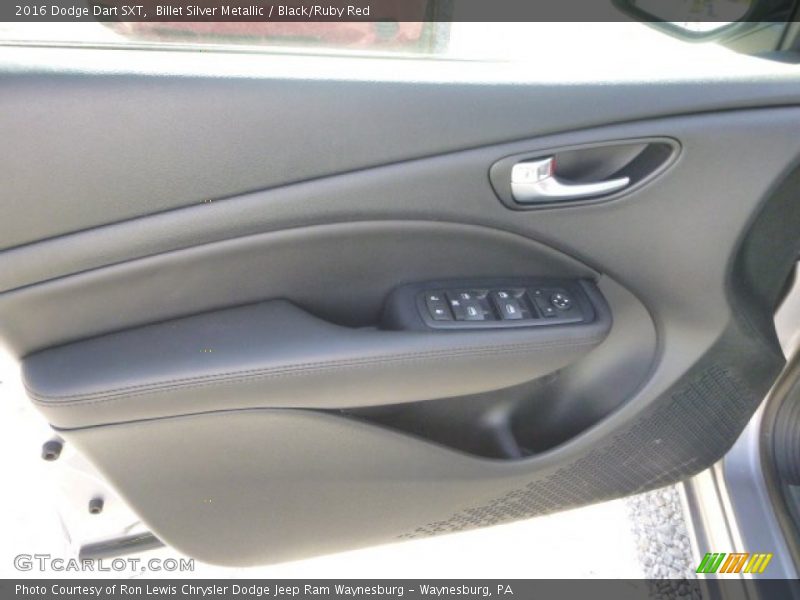 Billet Silver Metallic / Black/Ruby Red 2016 Dodge Dart SXT