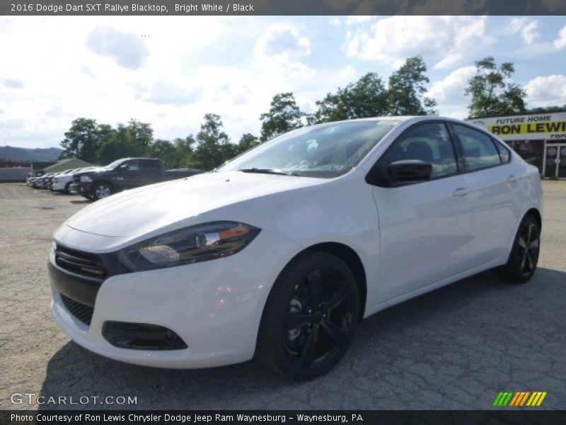 Bright White / Black 2016 Dodge Dart SXT Rallye Blacktop