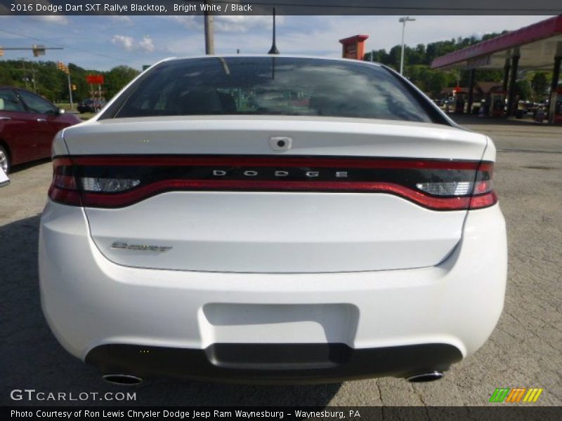 Bright White / Black 2016 Dodge Dart SXT Rallye Blacktop