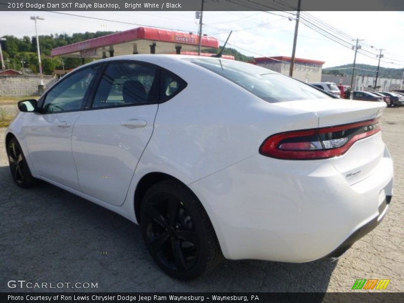 Bright White / Black 2016 Dodge Dart SXT Rallye Blacktop