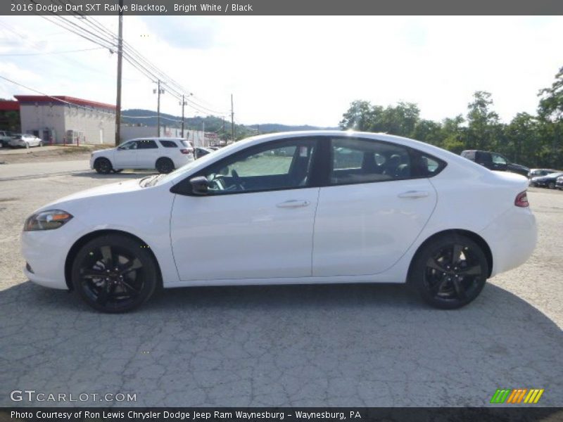 Bright White / Black 2016 Dodge Dart SXT Rallye Blacktop