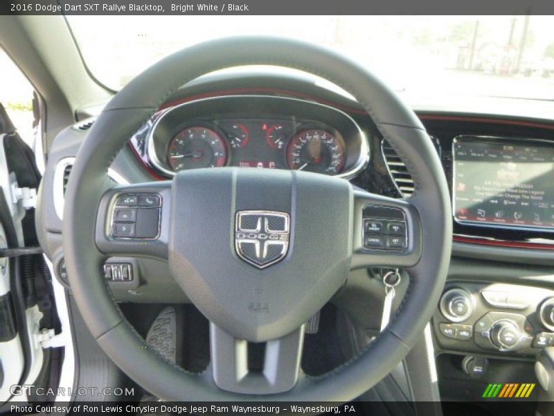 Bright White / Black 2016 Dodge Dart SXT Rallye Blacktop