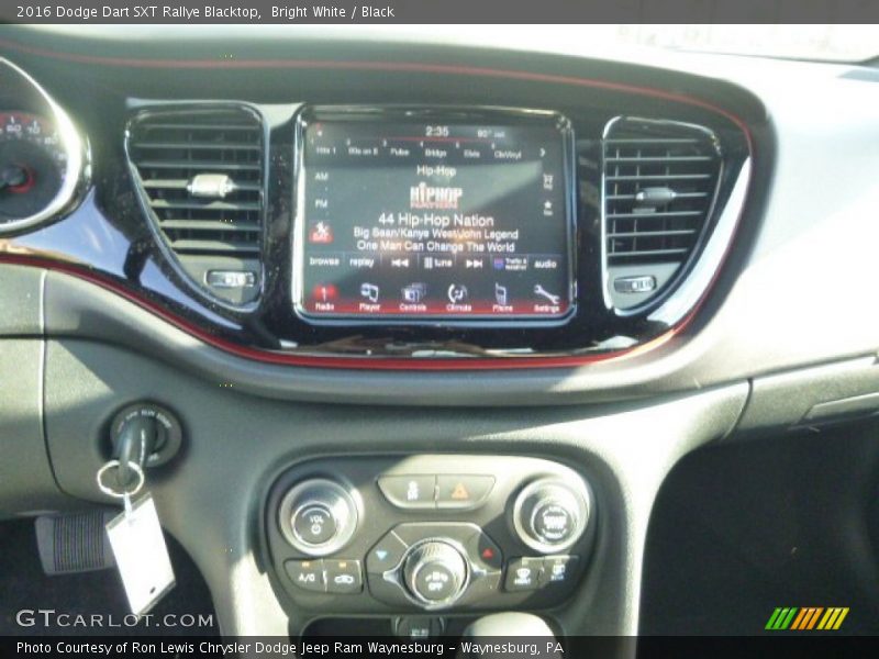Bright White / Black 2016 Dodge Dart SXT Rallye Blacktop