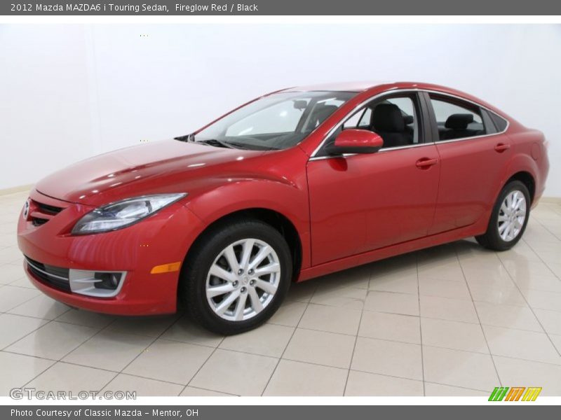 Fireglow Red / Black 2012 Mazda MAZDA6 i Touring Sedan