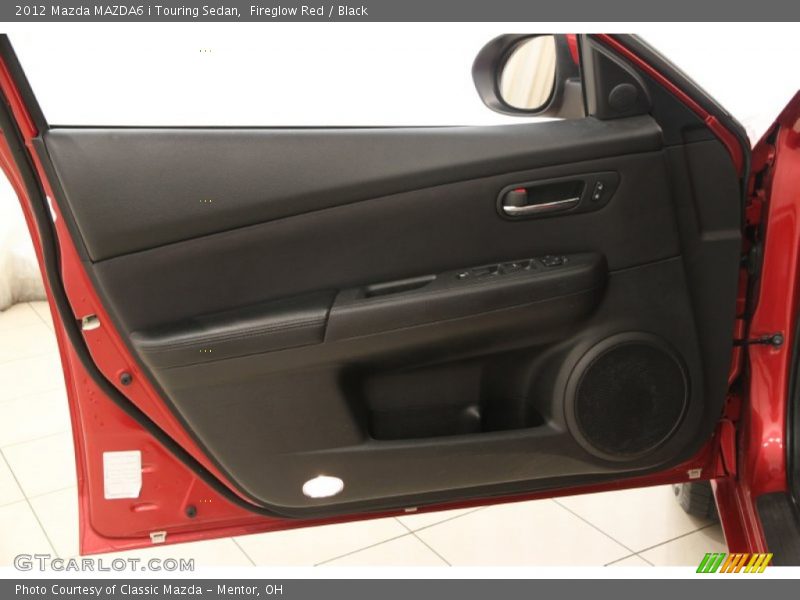 Fireglow Red / Black 2012 Mazda MAZDA6 i Touring Sedan