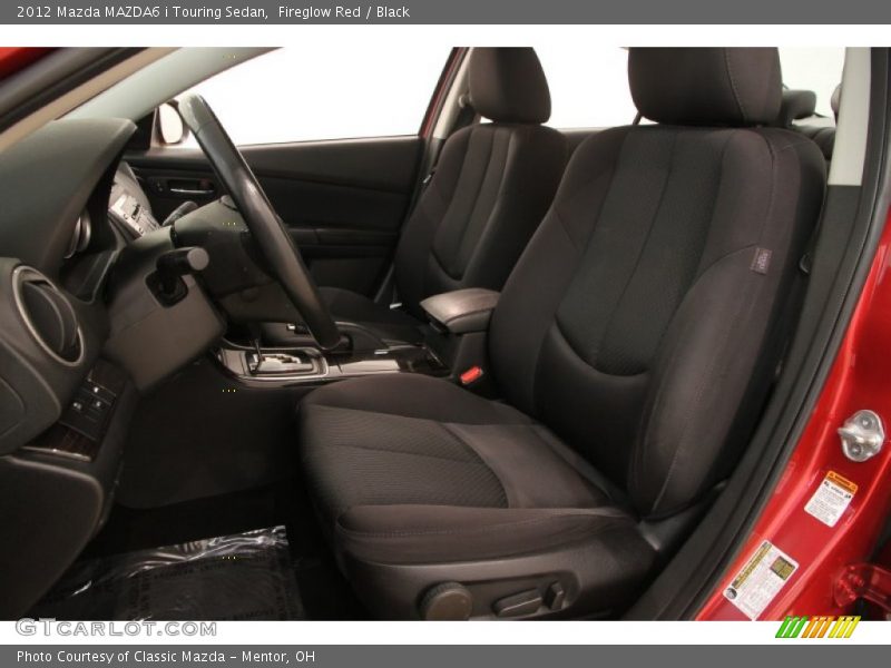 Fireglow Red / Black 2012 Mazda MAZDA6 i Touring Sedan