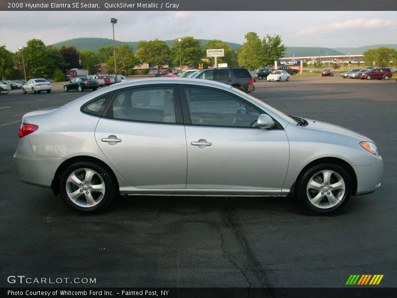 QuickSilver Metallic / Gray 2008 Hyundai Elantra SE Sedan