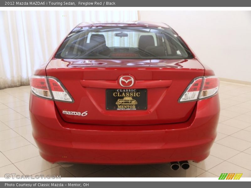 Fireglow Red / Black 2012 Mazda MAZDA6 i Touring Sedan