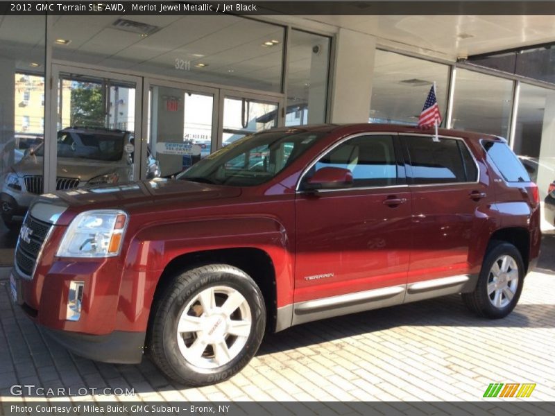 Merlot Jewel Metallic / Jet Black 2012 GMC Terrain SLE AWD