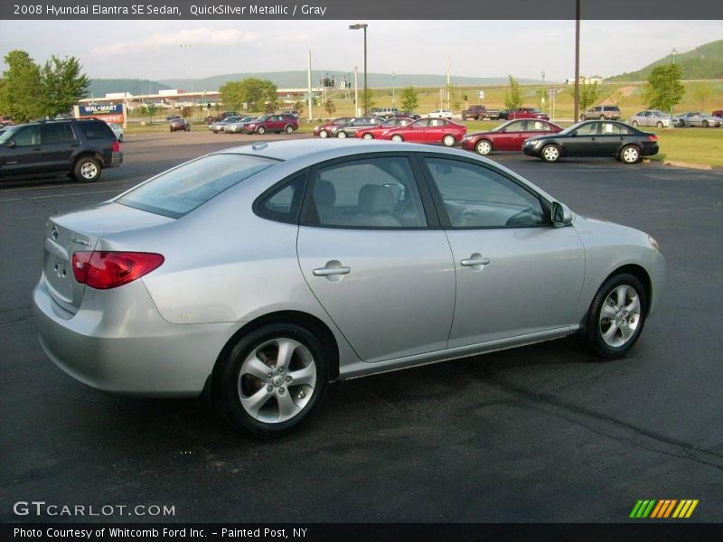 QuickSilver Metallic / Gray 2008 Hyundai Elantra SE Sedan