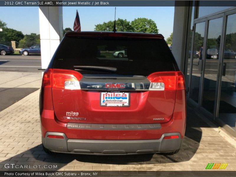 Merlot Jewel Metallic / Jet Black 2012 GMC Terrain SLE AWD