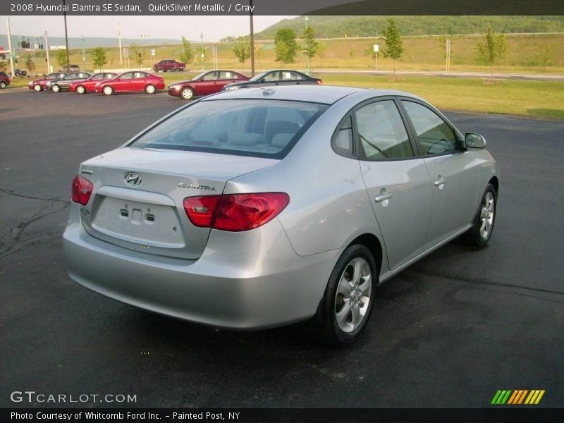 QuickSilver Metallic / Gray 2008 Hyundai Elantra SE Sedan