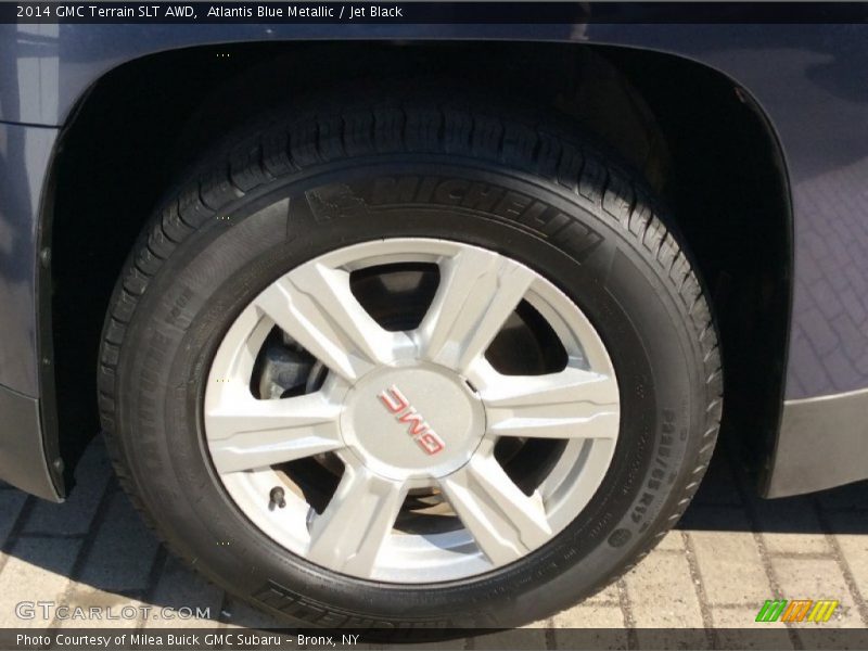 Atlantis Blue Metallic / Jet Black 2014 GMC Terrain SLT AWD