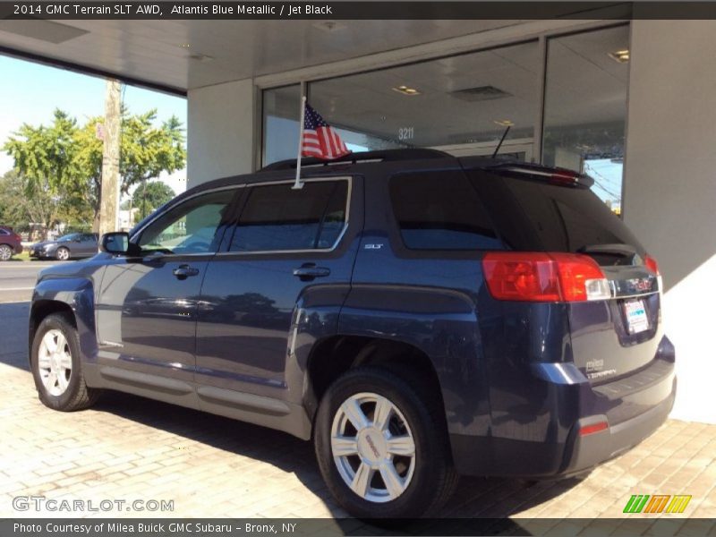 Atlantis Blue Metallic / Jet Black 2014 GMC Terrain SLT AWD