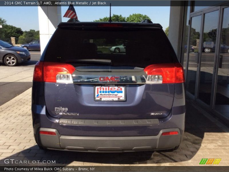 Atlantis Blue Metallic / Jet Black 2014 GMC Terrain SLT AWD