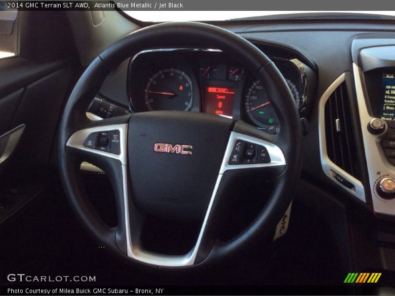 Atlantis Blue Metallic / Jet Black 2014 GMC Terrain SLT AWD