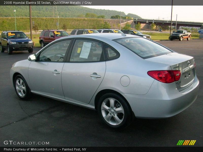 QuickSilver Metallic / Gray 2008 Hyundai Elantra SE Sedan