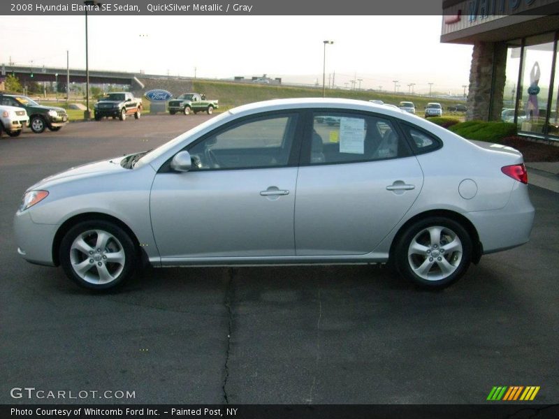 QuickSilver Metallic / Gray 2008 Hyundai Elantra SE Sedan