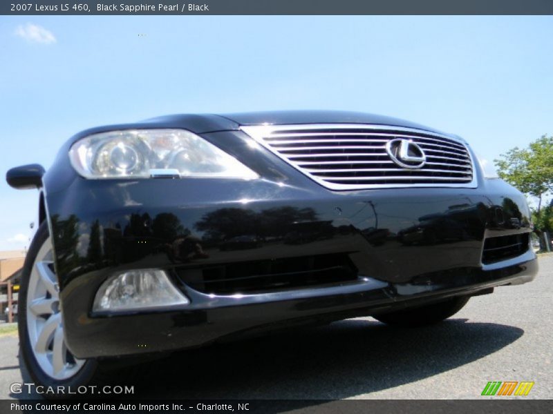 Black Sapphire Pearl / Black 2007 Lexus LS 460