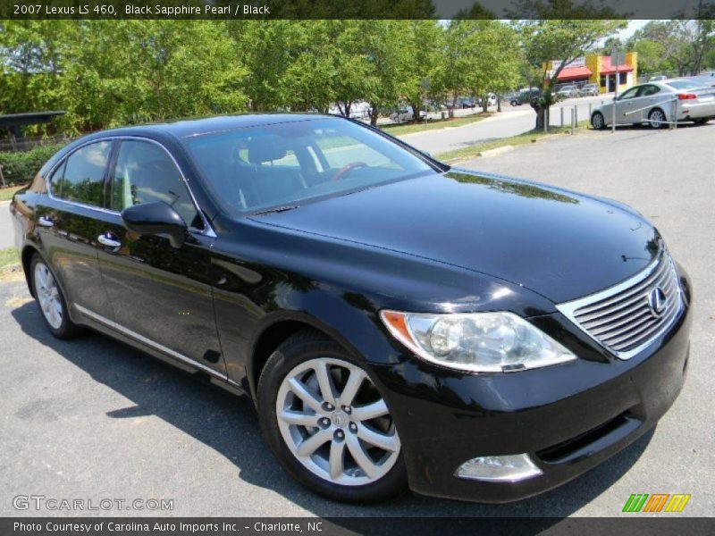 Black Sapphire Pearl / Black 2007 Lexus LS 460