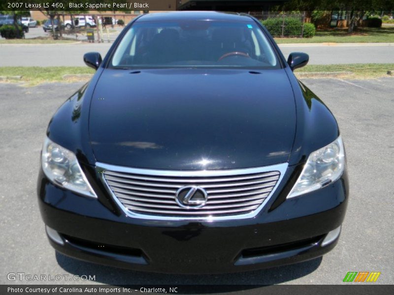 Black Sapphire Pearl / Black 2007 Lexus LS 460