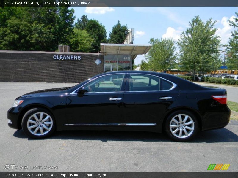 Black Sapphire Pearl / Black 2007 Lexus LS 460