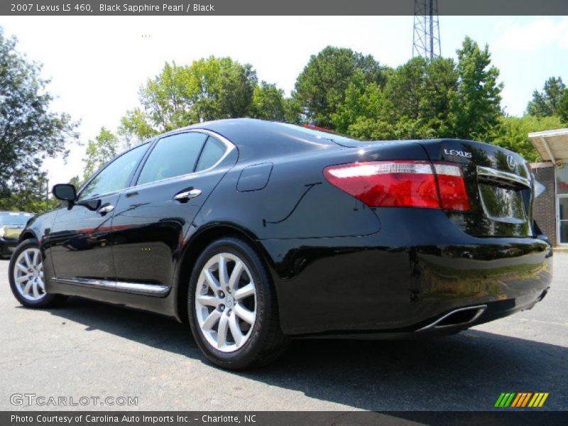 Black Sapphire Pearl / Black 2007 Lexus LS 460