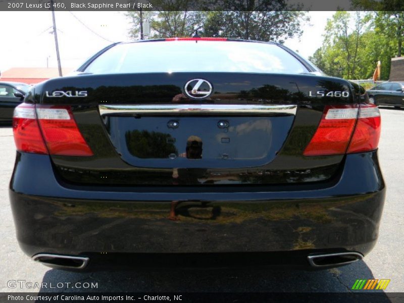 Black Sapphire Pearl / Black 2007 Lexus LS 460