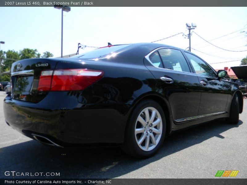 Black Sapphire Pearl / Black 2007 Lexus LS 460