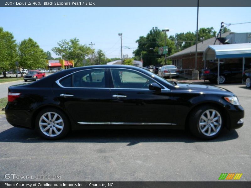 Black Sapphire Pearl / Black 2007 Lexus LS 460