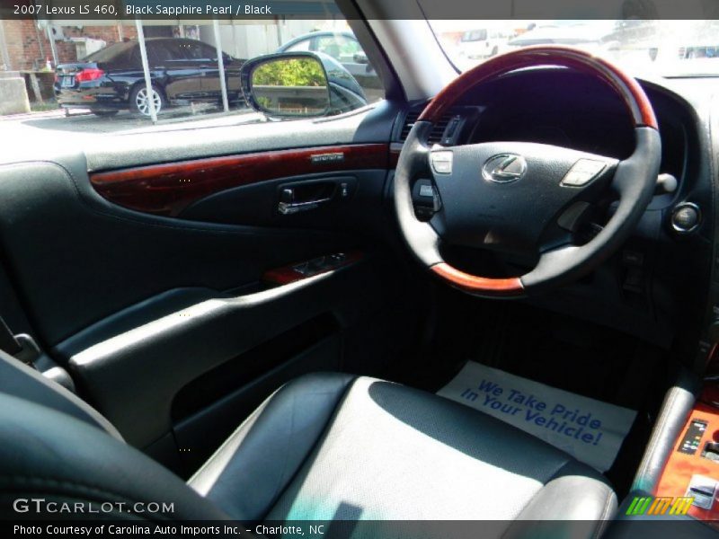 Black Sapphire Pearl / Black 2007 Lexus LS 460