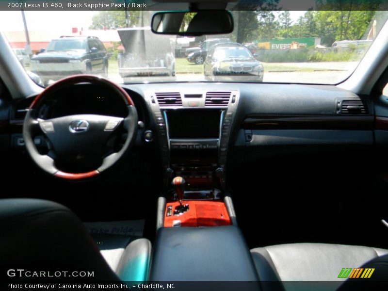 Black Sapphire Pearl / Black 2007 Lexus LS 460