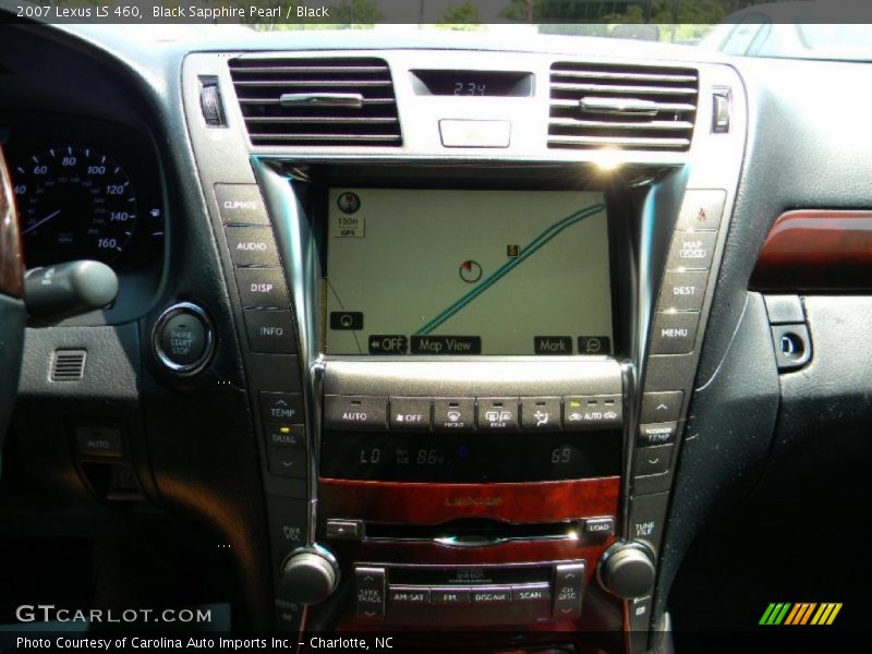 Black Sapphire Pearl / Black 2007 Lexus LS 460