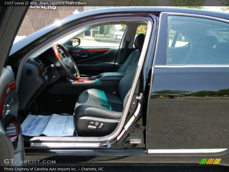 Black Sapphire Pearl / Black 2007 Lexus LS 460