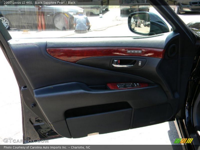 Black Sapphire Pearl / Black 2007 Lexus LS 460