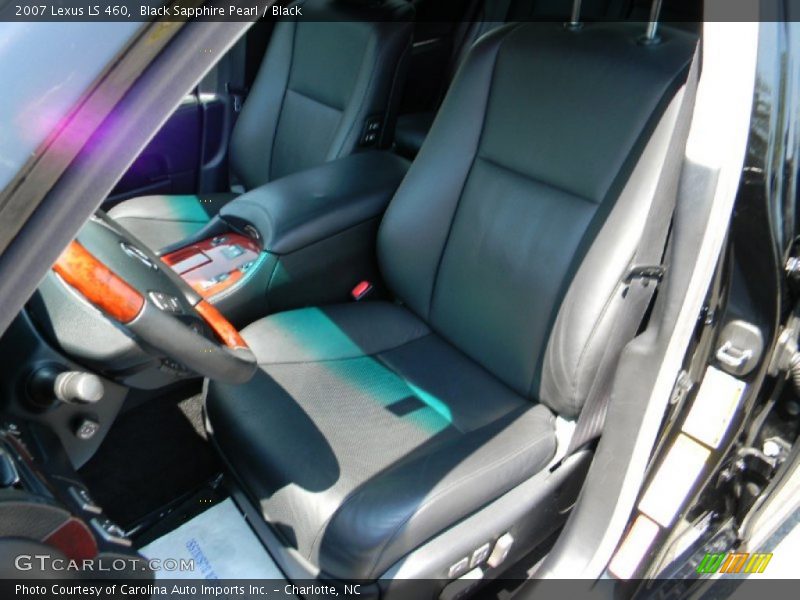 Black Sapphire Pearl / Black 2007 Lexus LS 460