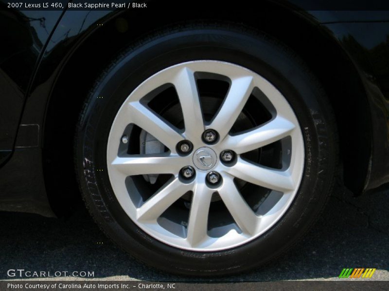 Black Sapphire Pearl / Black 2007 Lexus LS 460