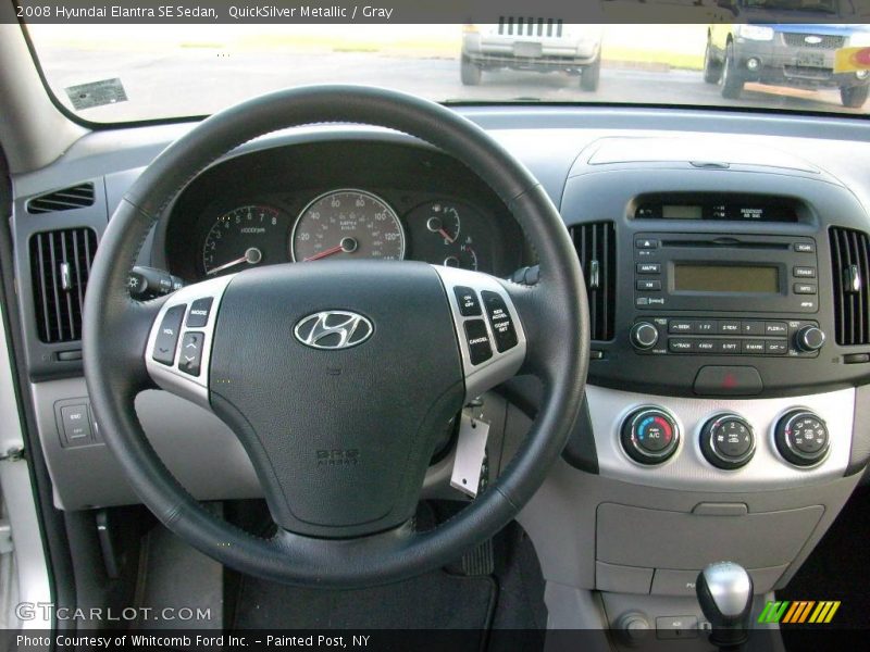 QuickSilver Metallic / Gray 2008 Hyundai Elantra SE Sedan