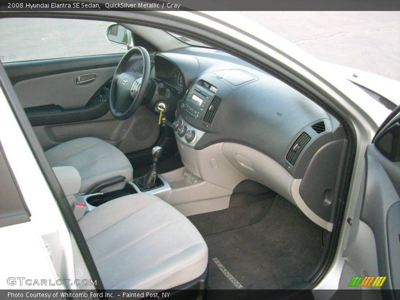 QuickSilver Metallic / Gray 2008 Hyundai Elantra SE Sedan
