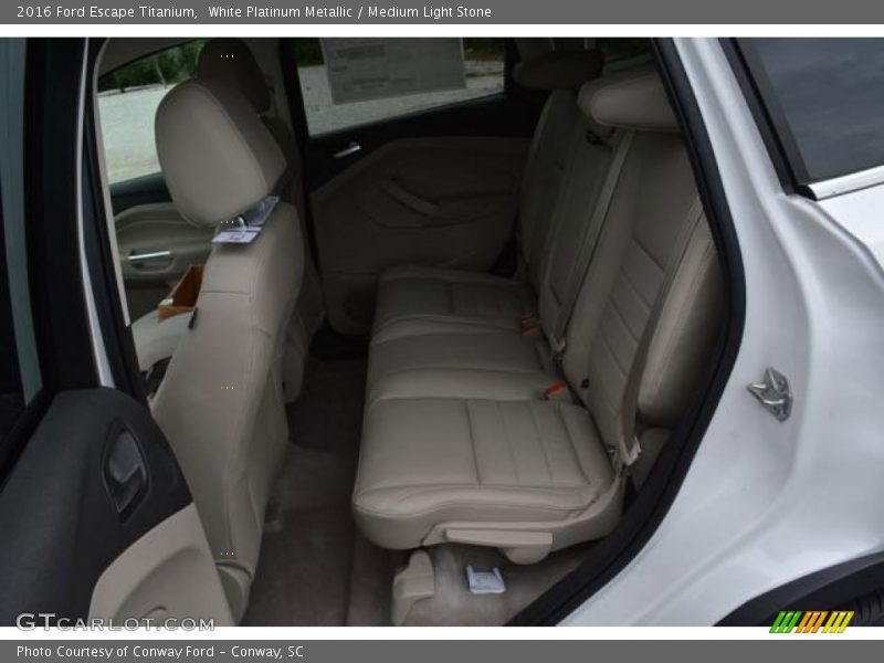White Platinum Metallic / Medium Light Stone 2016 Ford Escape Titanium